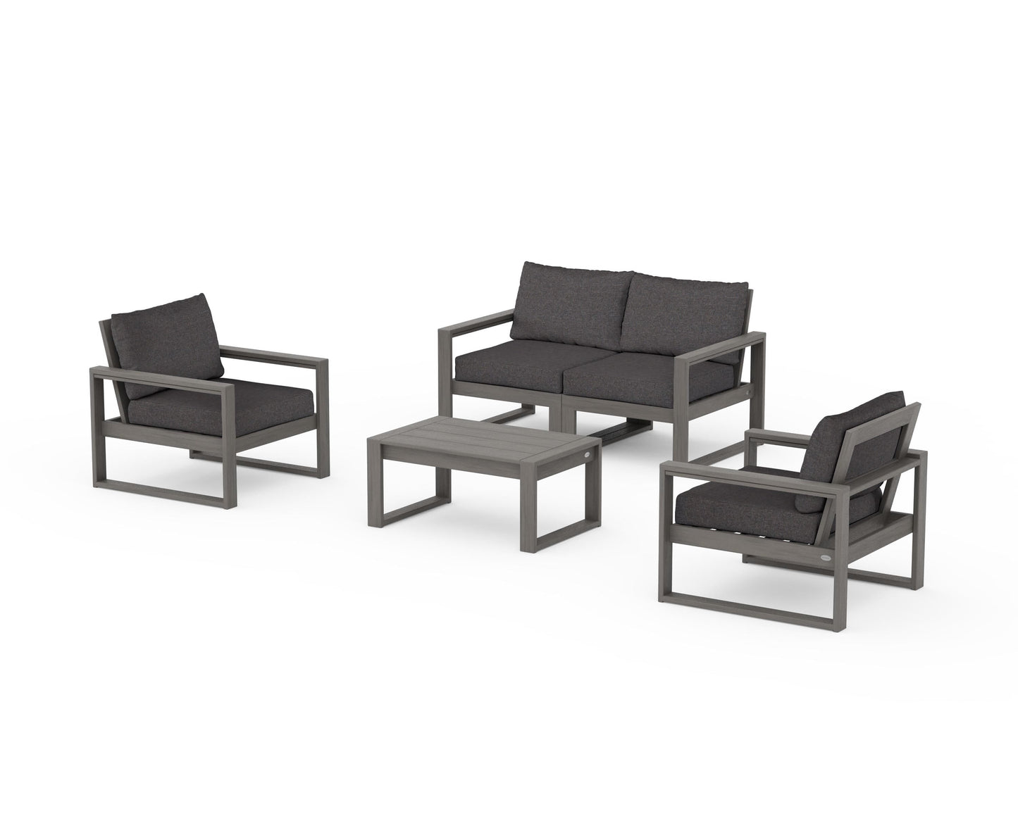 EDGE Sectional 4-Piece Deep Seating Set with Loveseat
