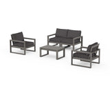 EDGE Sectional 4-Piece Deep Seating Set with Loveseat