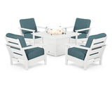 Harbour 5-Piece Conversation Set with Fire Pit Table
