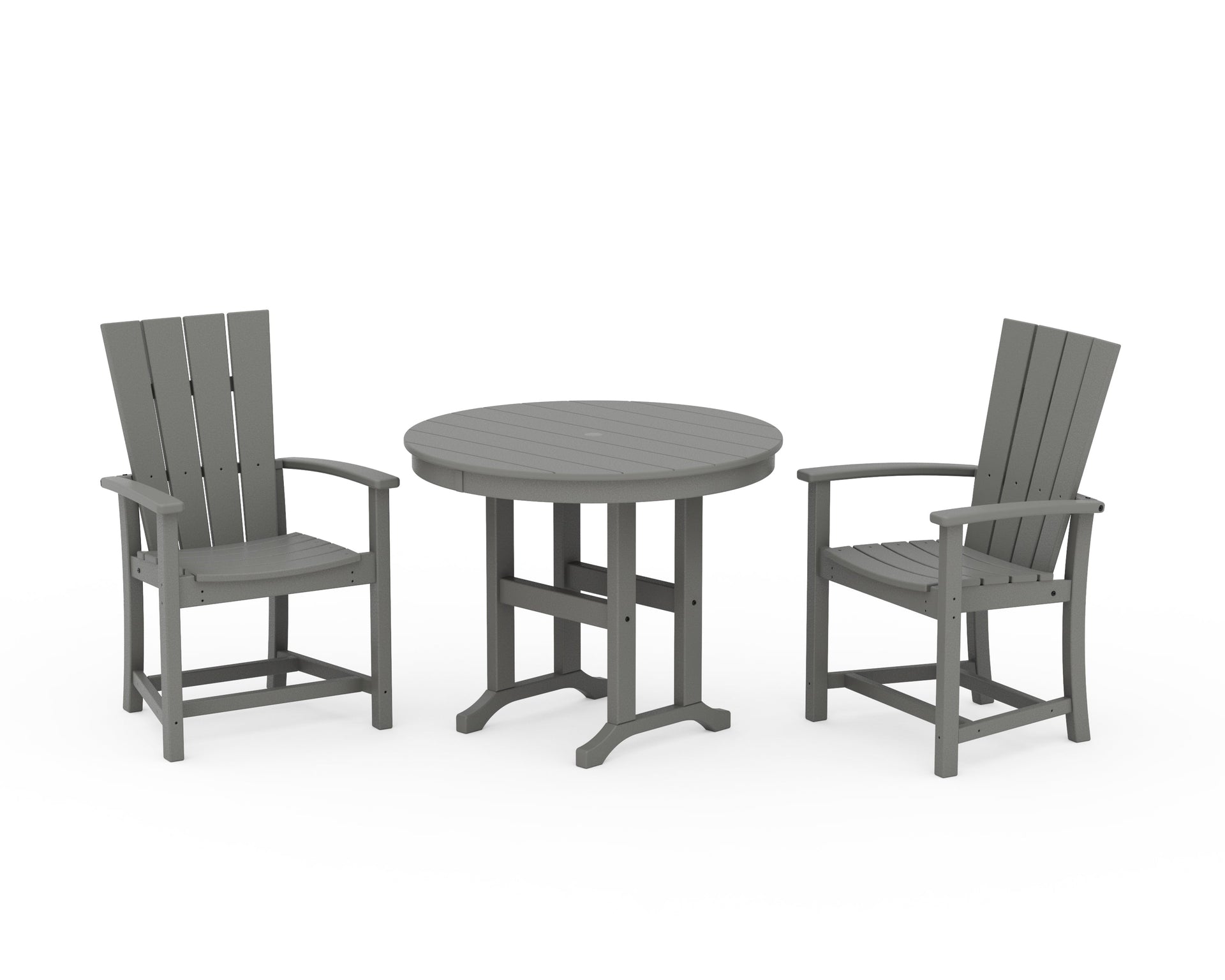 Quattro 3-Piece Round Farmhouse Dining Set