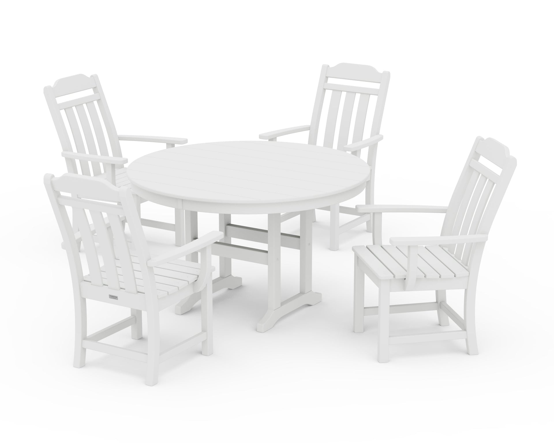 Cottage 5-Piece Round Farmhouse Dining Set