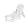 Nautical Chaise with Arms & Wheels