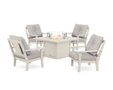 Prairie 5-Piece Deep Seating Set with Fire Pit Table