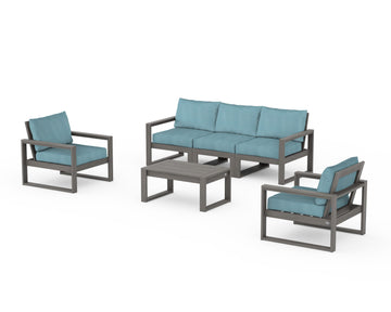 EDGE Sectional 4-Piece Deep Seating Set with Sofa