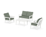 Cottage 4-Piece Deep Seating Set with Loveseat