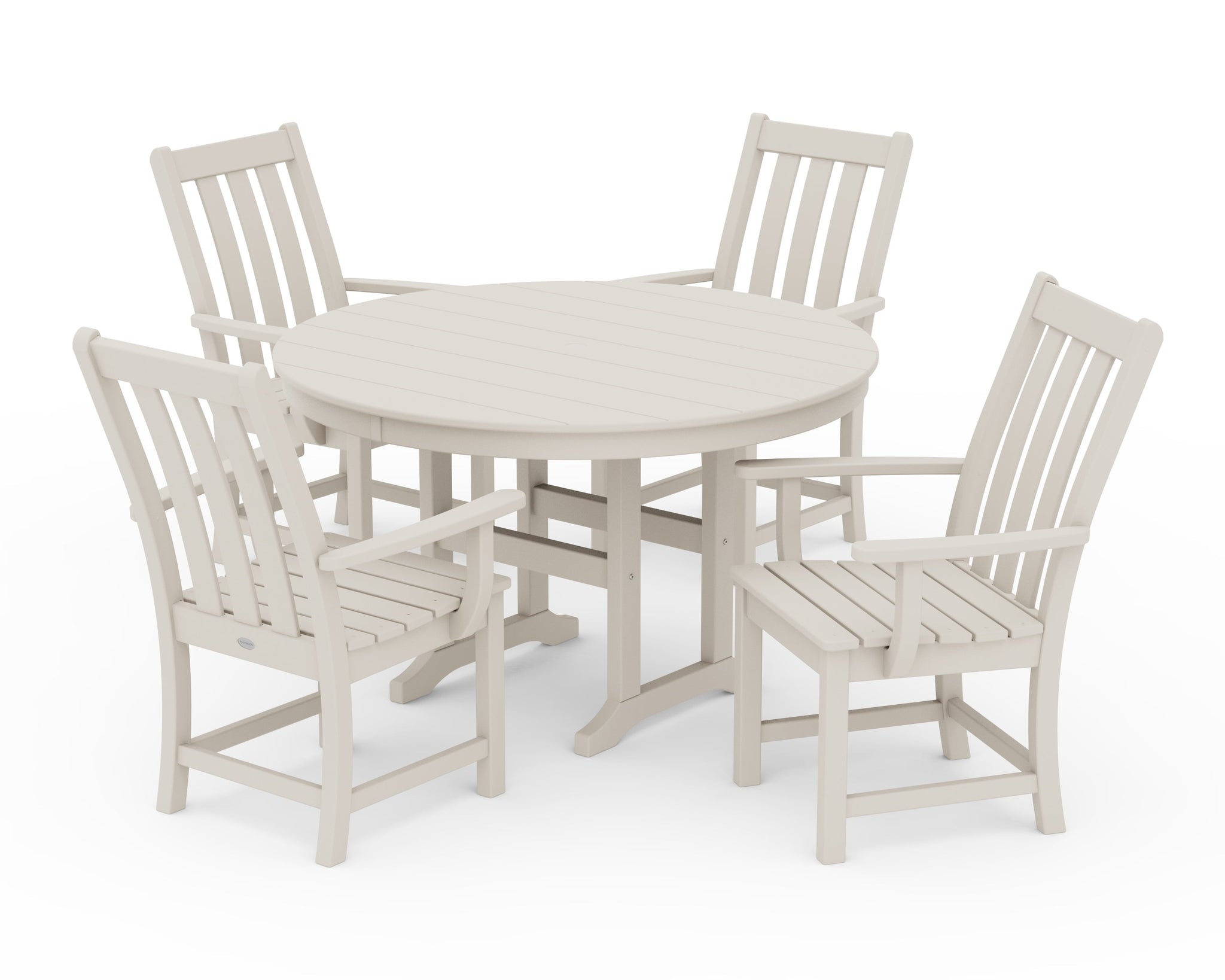 Vineyard 5-Piece Round Farmhouse Dining Set