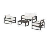 EDGE Sectional 4-Piece Deep Seating Set with Loveseat