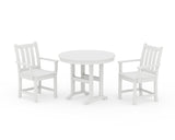 Traditional Garden 3-Piece Round Dining Set