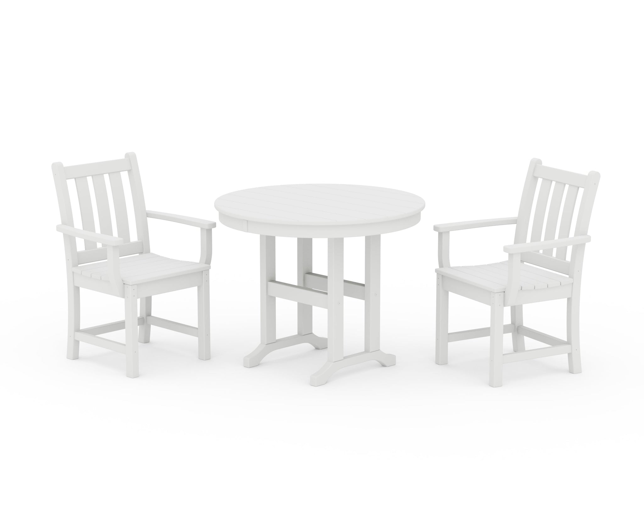 Traditional Garden 3-Piece Round Dining Set
