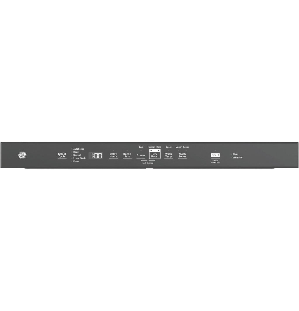 GE GE® ENERGY STAR® Fingerprint Resistant Top Control with Stainless Steel Interior Dishwasher with Sanitize Cycle