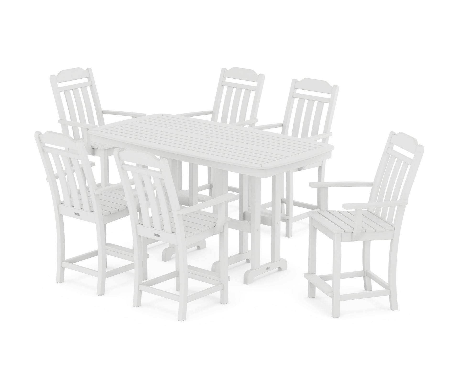 Cottage Arm Chair 7-Piece Counter Set