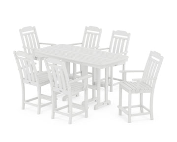 Cottage Arm Chair 7-Piece Counter Set