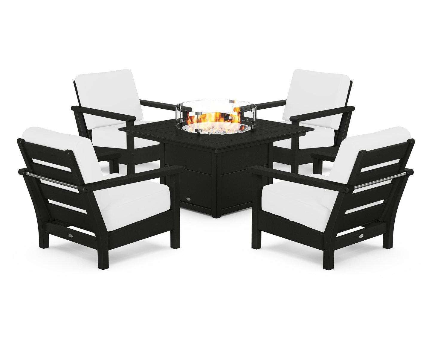 Harbour 5-Piece Conversation Set with Fire Pit Table