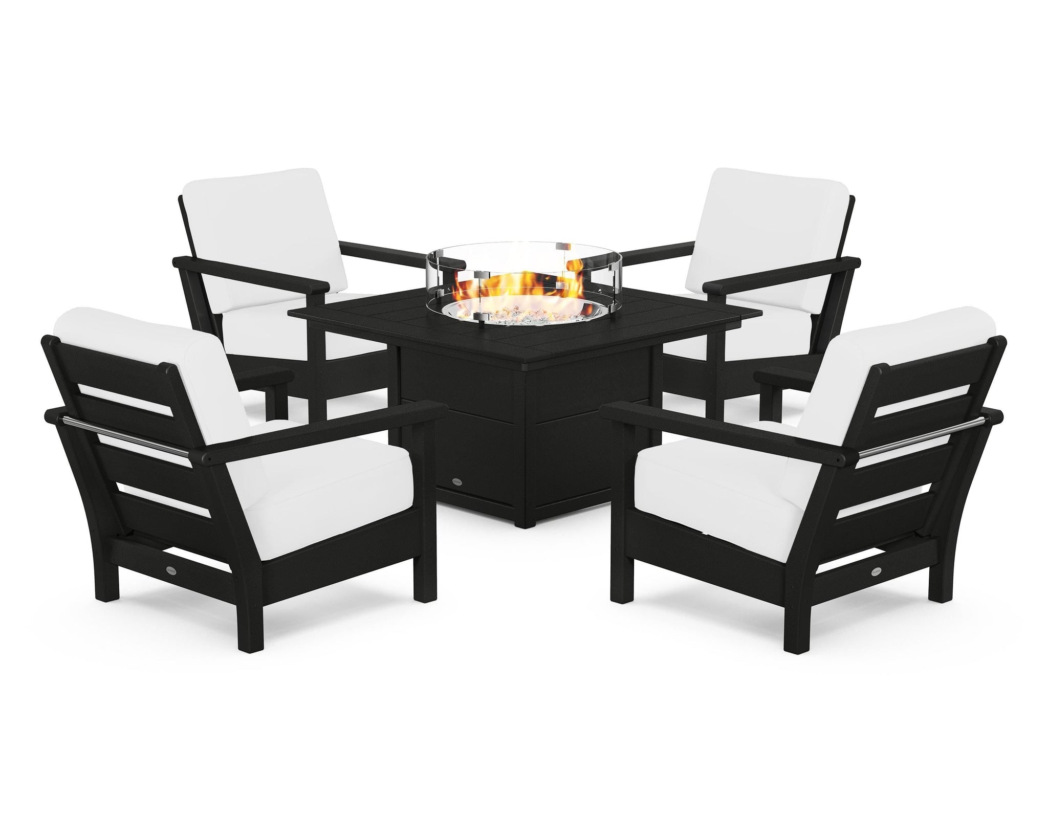 Harbour 5-Piece Conversation Set with Fire Pit Table