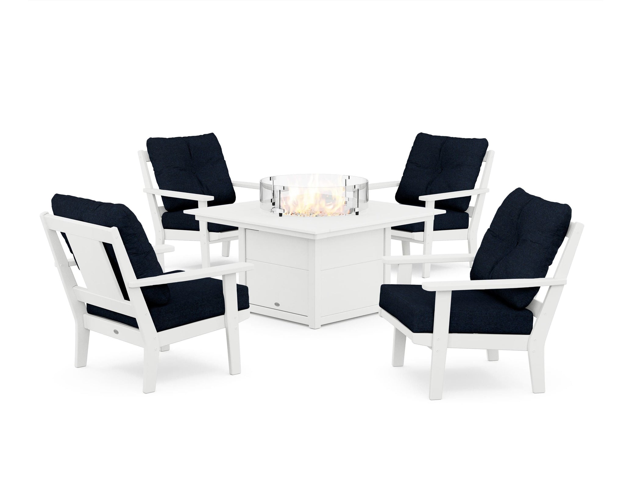 Prairie 5-Piece Deep Seating Set with Fire Pit Table