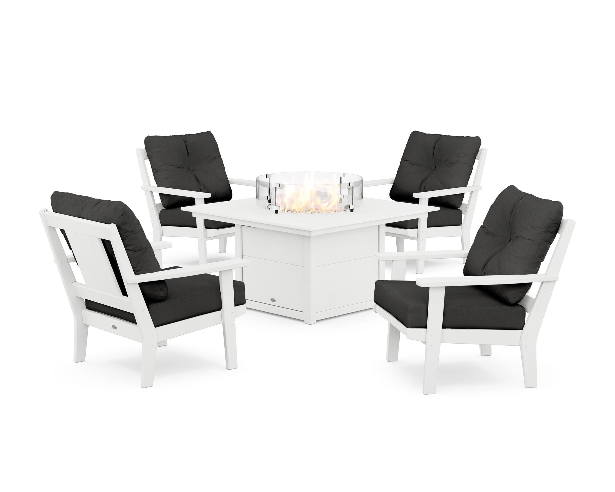 Prairie 5-Piece Deep Seating Set with Fire Pit Table