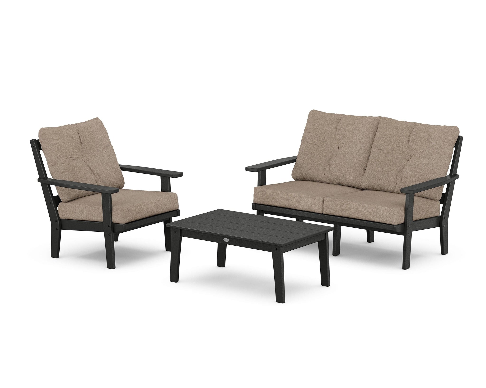 Prairie 3-Piece Deep Seating Set with Loveseat