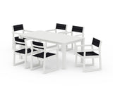 EDGE Sling Arm Chair 7-Piece Parsons Dining Set