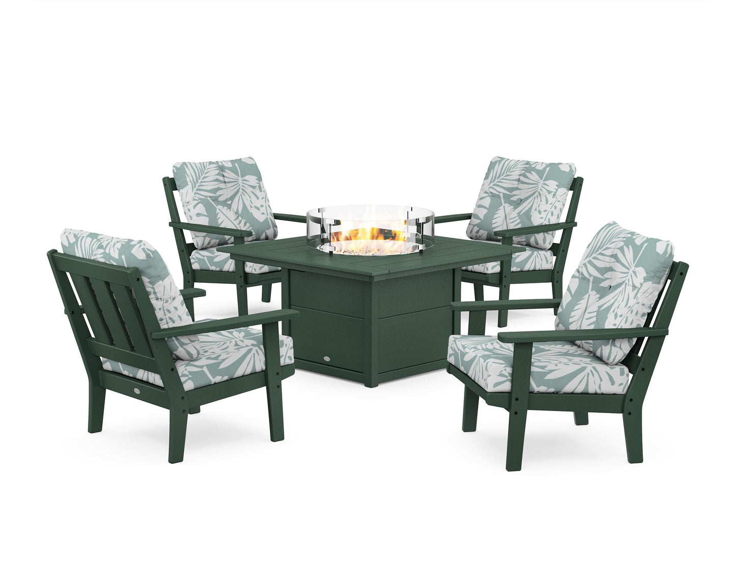 Oxford 5-Piece Deep Seating Set with Fire Pit Table