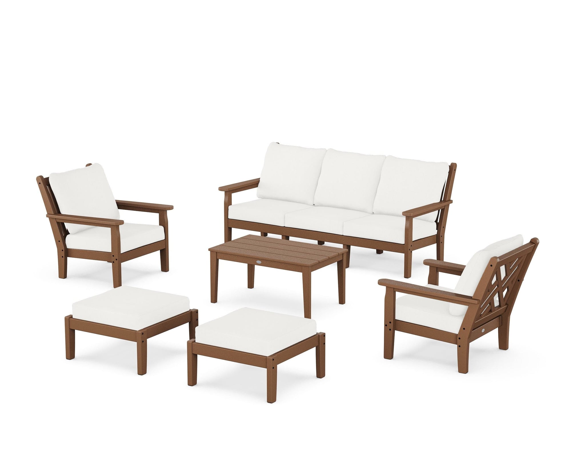 Chippendale 6-Piece Lounge Sofa Set