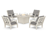 Wovendale 5-Piece Deep Seating Set with Fire Pit Table