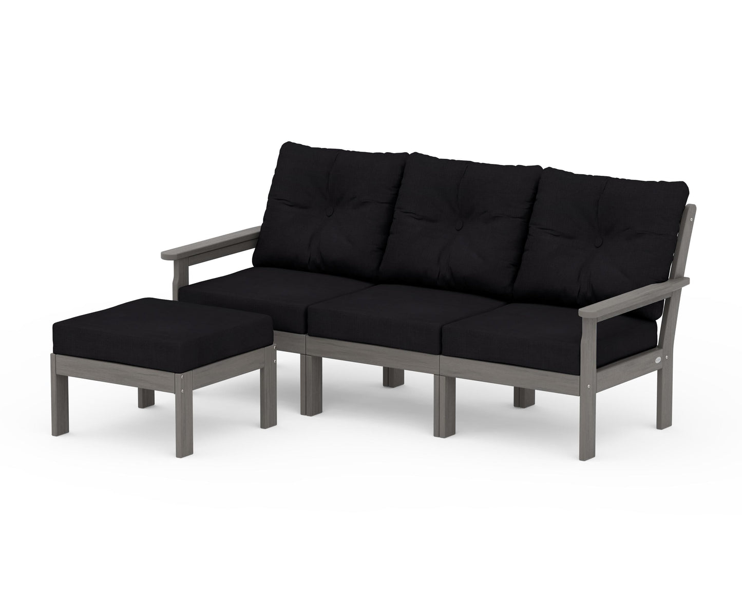 Vineyard 4-Piece Sectional with Ottoman