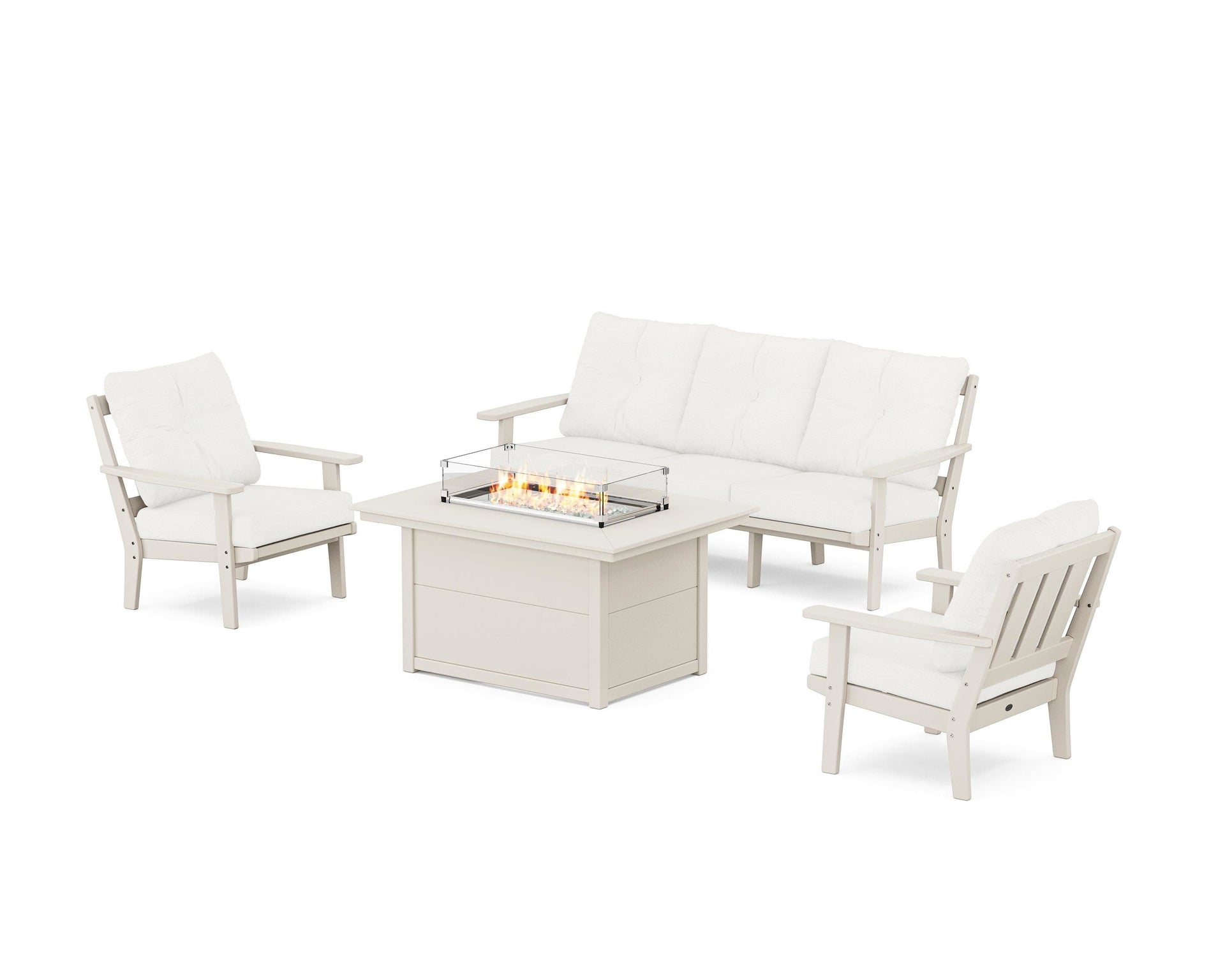 Oxford Deep Seating Fire Pit Table Set