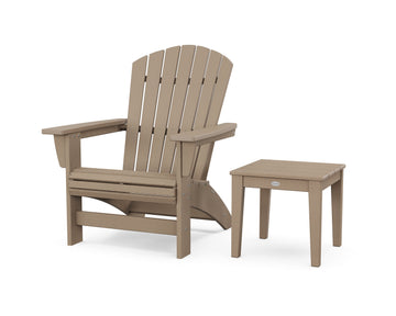 Nautical Grand Adirondack Chair with Side Table