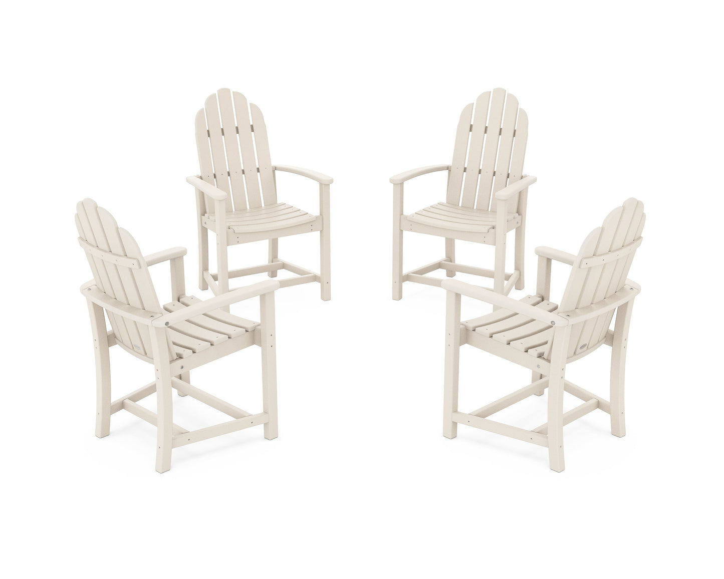 Classic 4-Piece Upright Adirondack Conversation Set