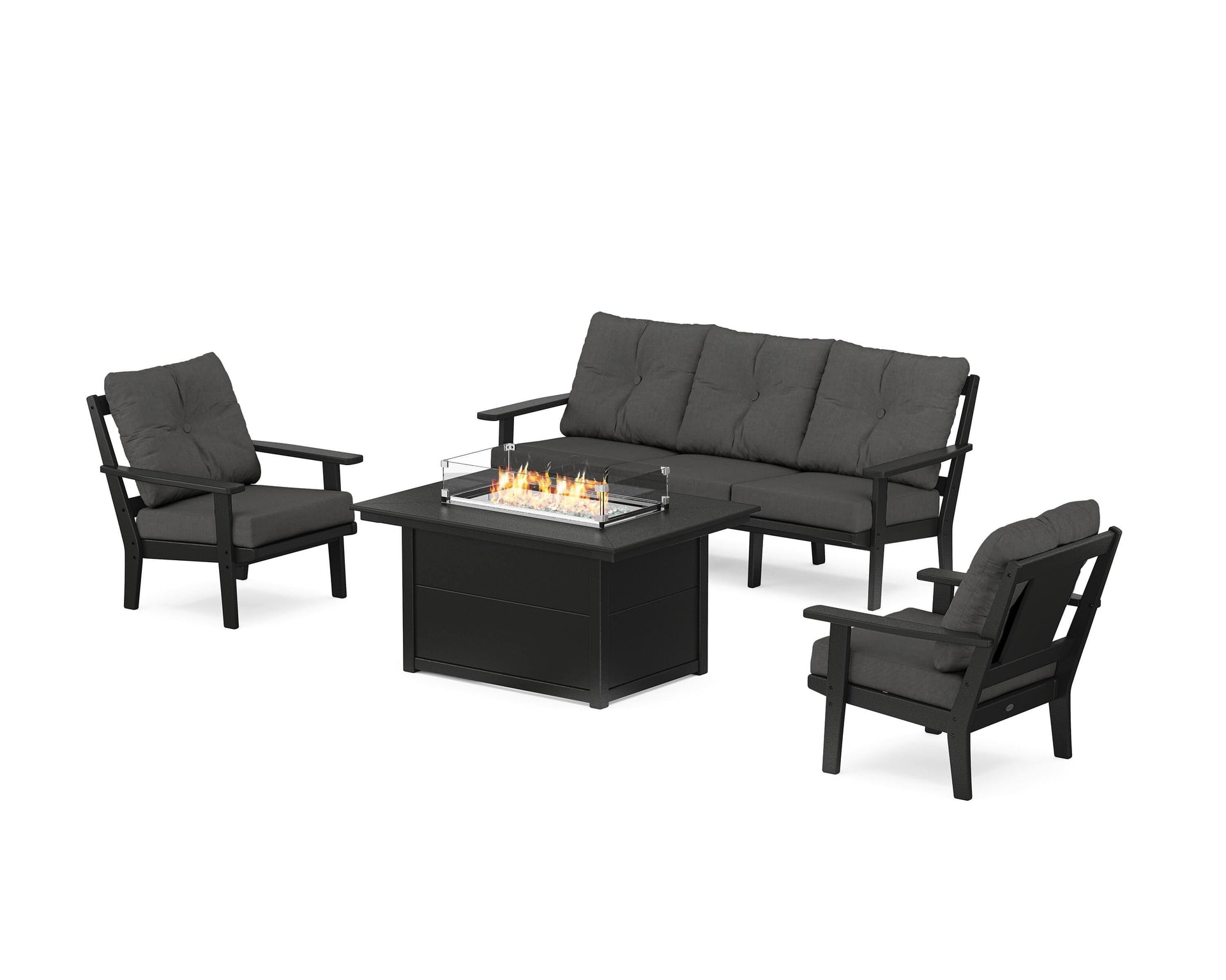 Prairie Deep Seating Fire Pit Table Set