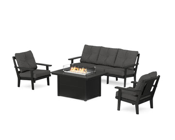 Prairie Deep Seating Fire Pit Table Set