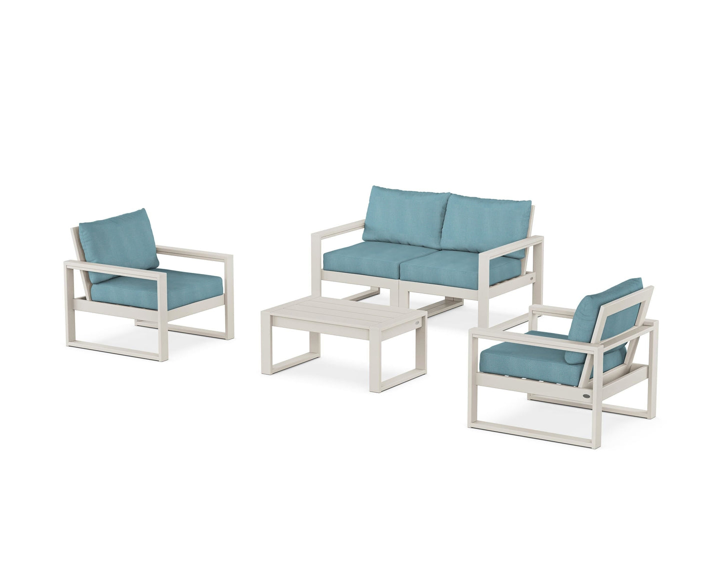 EDGE Sectional 4-Piece Deep Seating Set with Loveseat