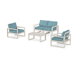 EDGE Sectional 4-Piece Deep Seating Set with Loveseat