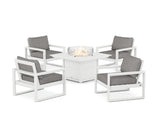 EDGE Sectional 5-Piece Deep Seating Set with Fire Pit Table