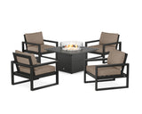 EDGE Sectional 5-Piece Deep Seating Set with Fire Pit Table