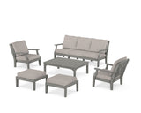 Chinoiserie 6-Piece Lounge Sofa Set
