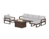 EDGE Sectional Lounge and Fire Pit Set