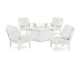 Mission 5-Piece Deep Seating Set with Fire Pit Table