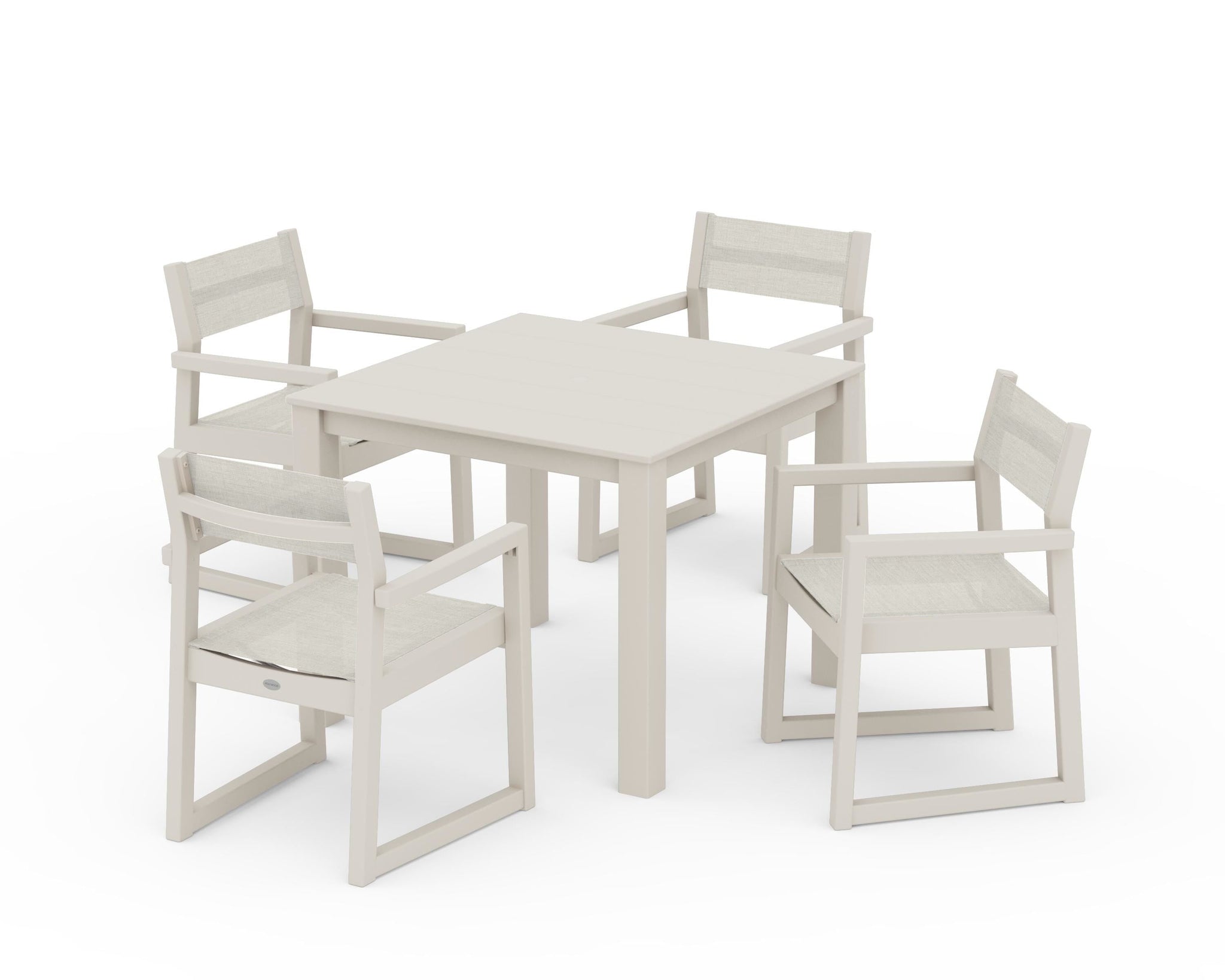 EDGE Sling Arm Chair 5-Piece Parsons Dining Set