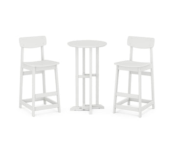 Modern Studio Urban Bar Chair 3-Piece Bistro Set