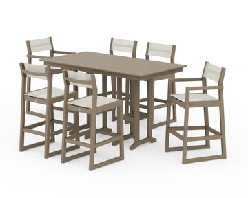 EDGE Sling 7-Piece Farmhouse Bar Set