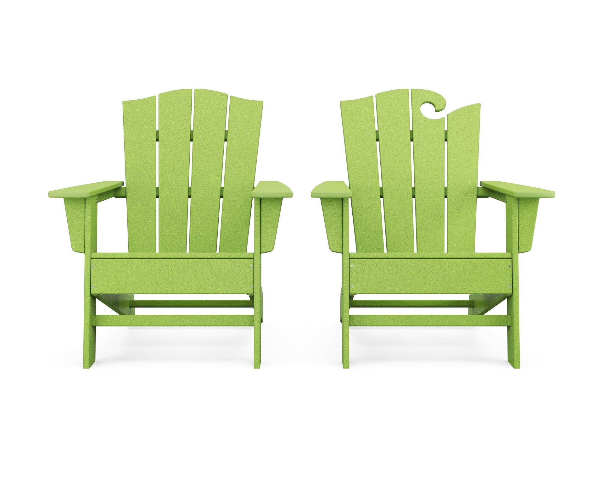 Wave 2-Piece Adirondack Chair Set with The Crest Chair