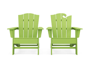 Wave 2-Piece Adirondack Chair Set with The Crest Chair
