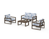 EDGE Sectional 4-Piece Deep Seating Set with Loveseat
