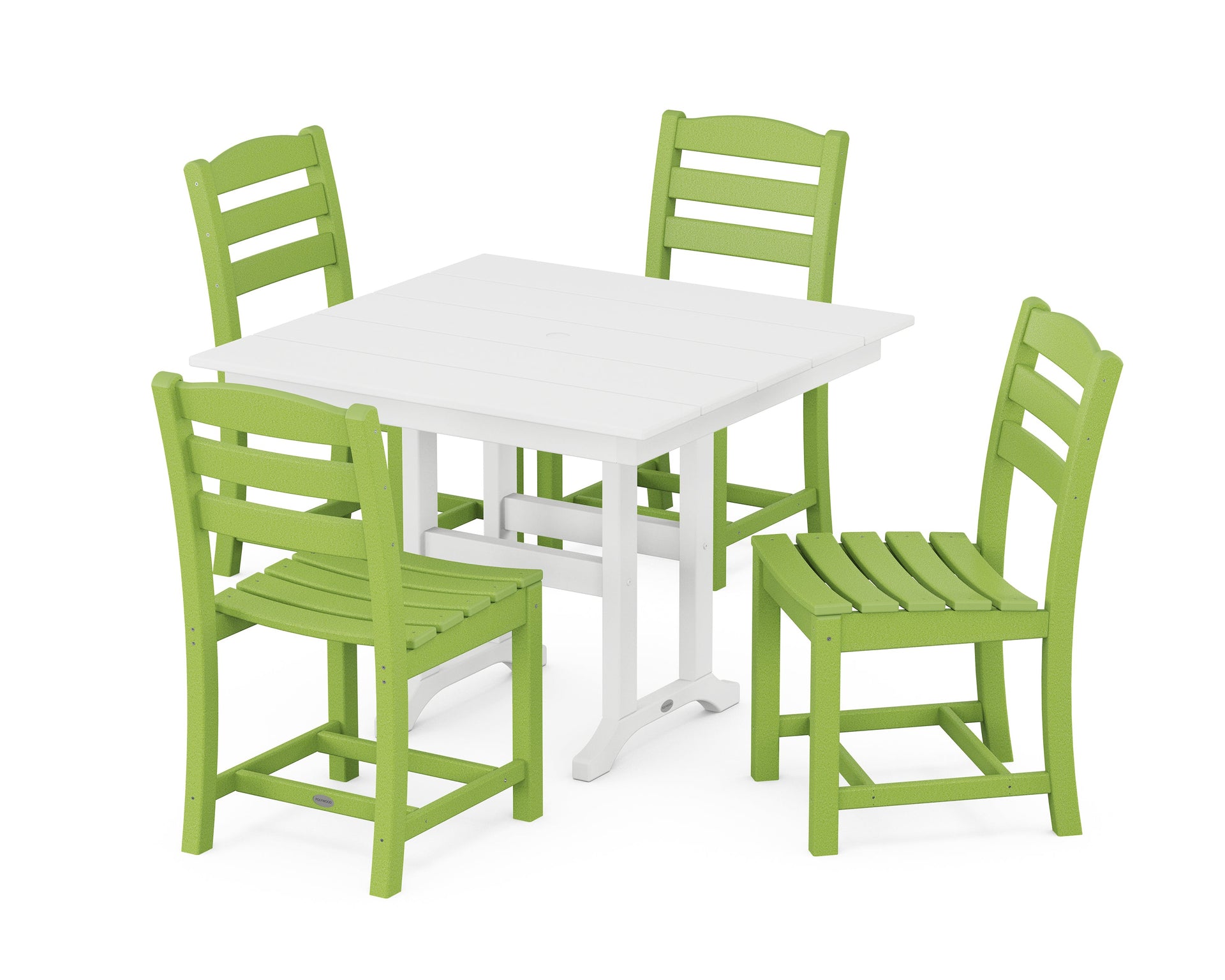 La Casa Café Side Chair 5-Piece Farmhouse Dining Set