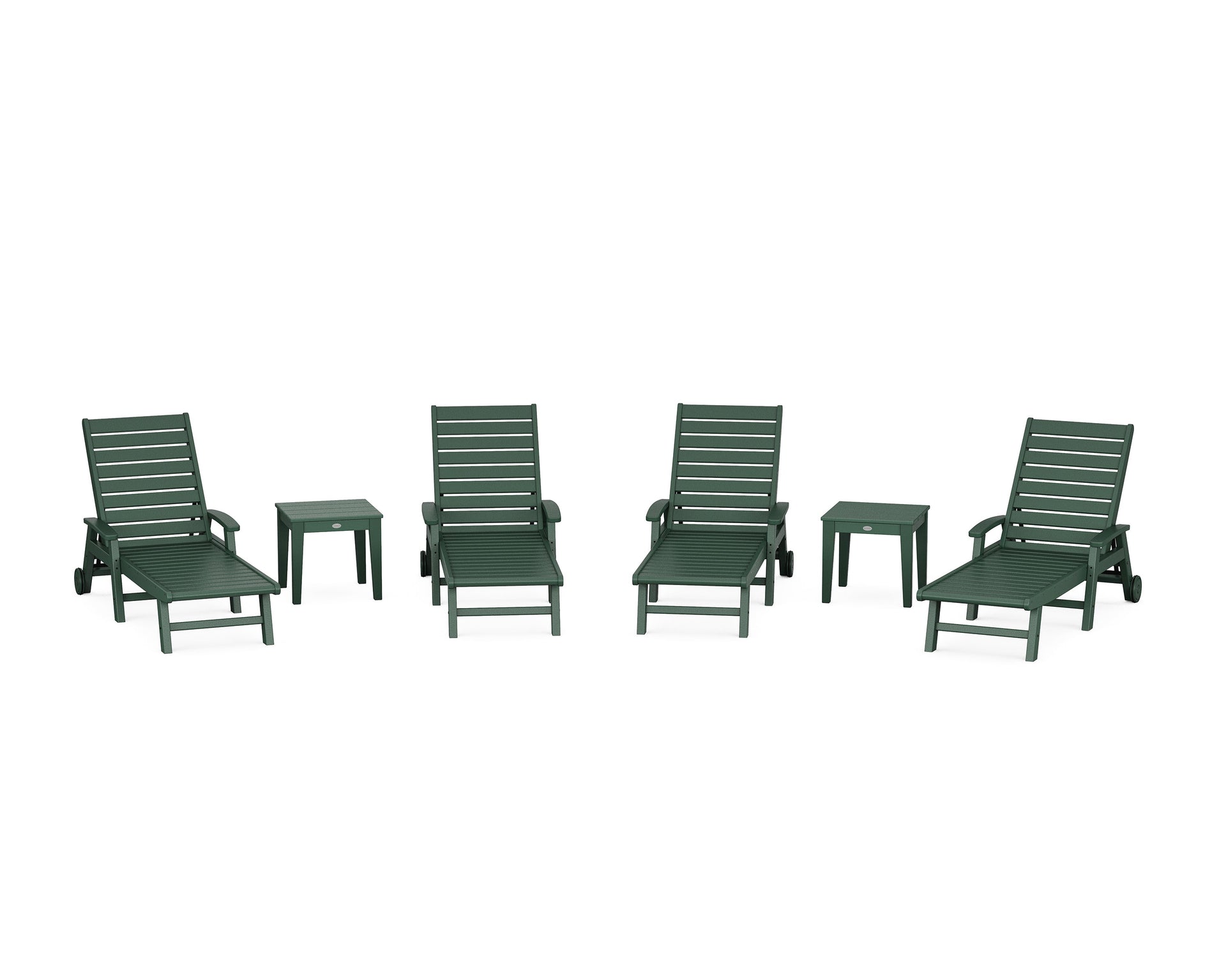 Signature Chaise 6-Piece Set with Wheels