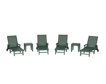 Signature Chaise 6-Piece Set with Wheels