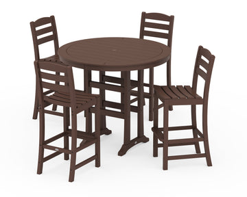 La Casa Café 5-Piece Side Chair Bar Dining Set