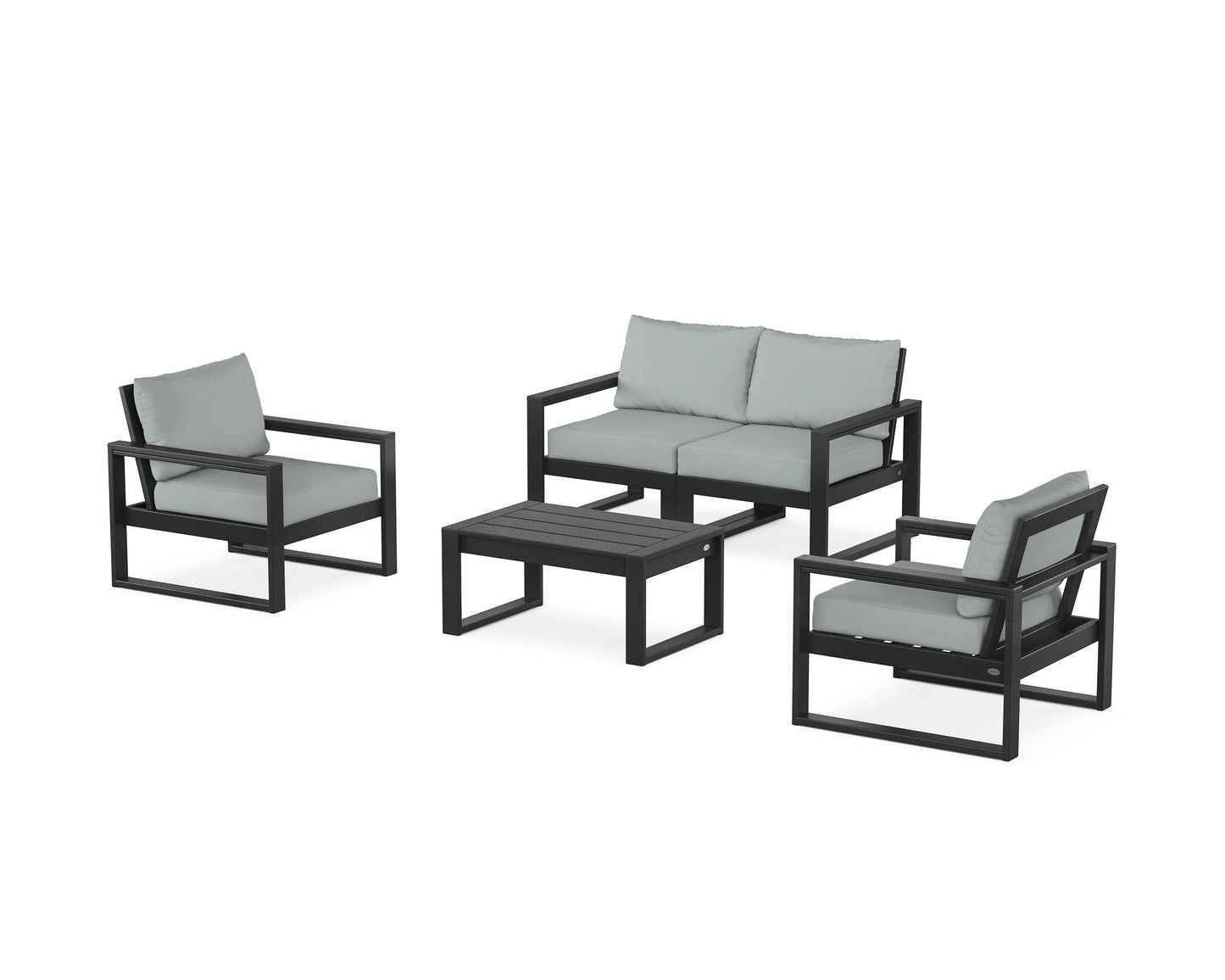 EDGE Sectional 4-Piece Deep Seating Set with Loveseat
