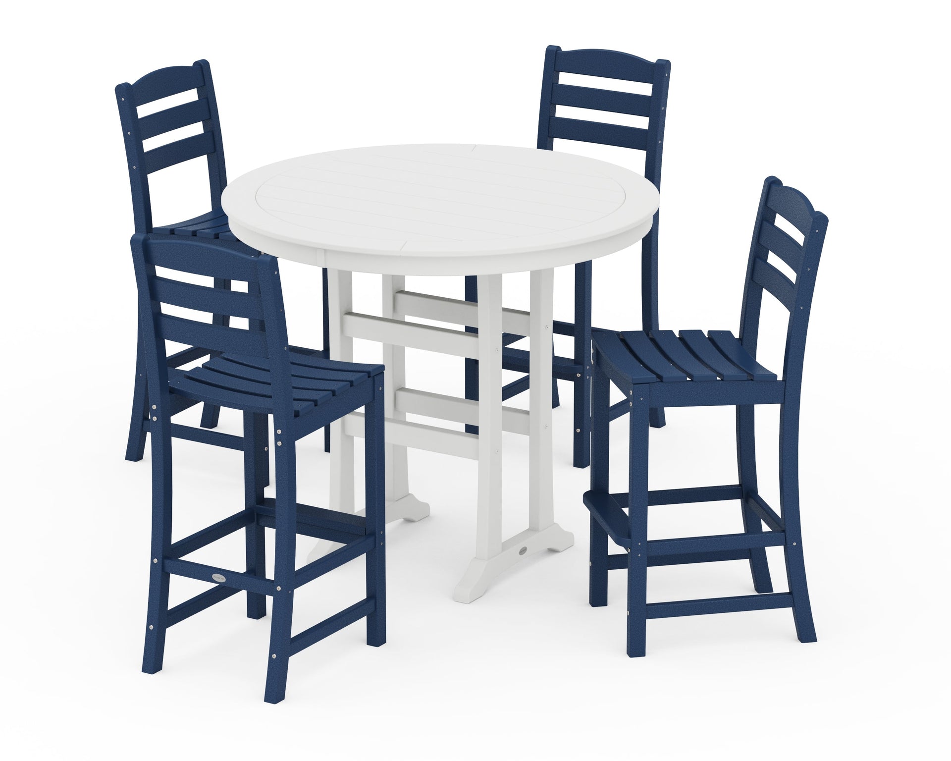 La Casa Café 5-Piece Side Chair Bar Dining Set
